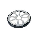 HXM8FGB - 8" Elite Flush Mount Speaker Grills - Brushed Aluminum/Black (Pair) - HXM8FGB - Diamond Audio