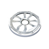 HXM8FGW - 8" Elite Flush Mount Speaker Grills - Brushed Aluminum/White (Pair) - HXM8FGW - Diamond Audio
