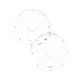 HXM8FWW - 8" Flush Mount Speaker Grills, Pair (White) - HXM8FWW - Diamond Audio
