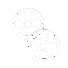 HXM65FWW - 6.5" Flush Mount Speaker Grills - Pair (White) - HXM65FWW - Diamond Audio