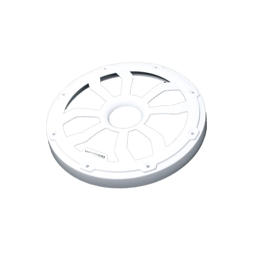 HXM8FWW - 8" Flush Mount Speaker Grills, Pair (White) - HXM8FWW - Diamond Audio
