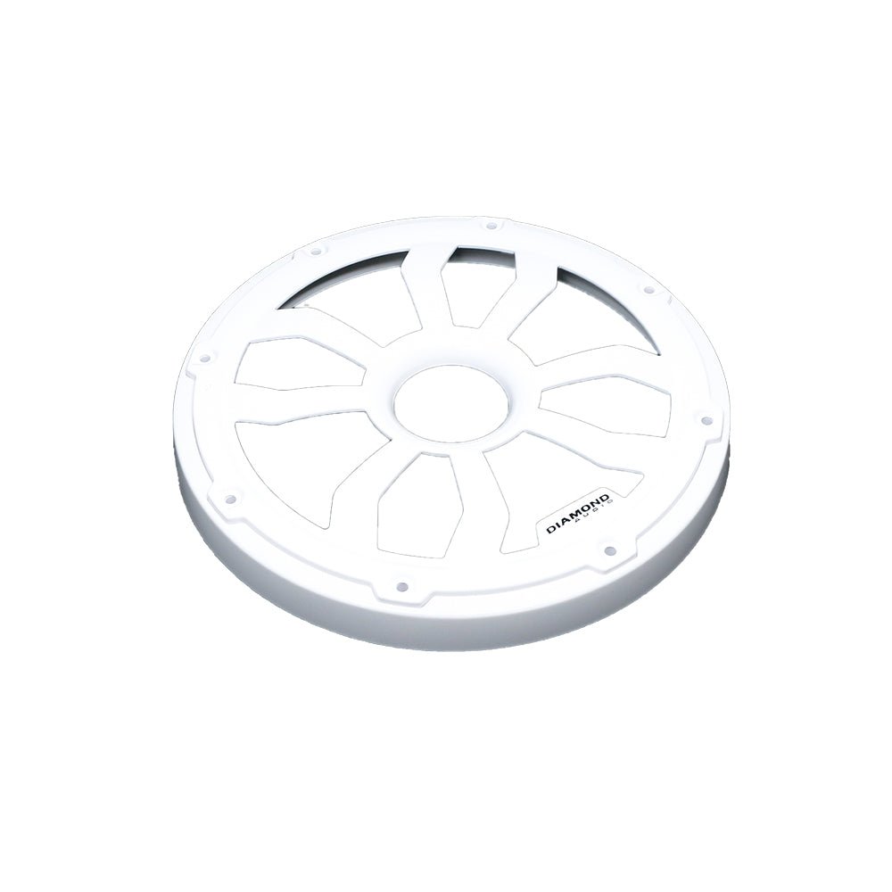 HXM8FWW - 8" Flush Mount Speaker Grills, Pair (White) - HXM8FWW - Diamond Audio