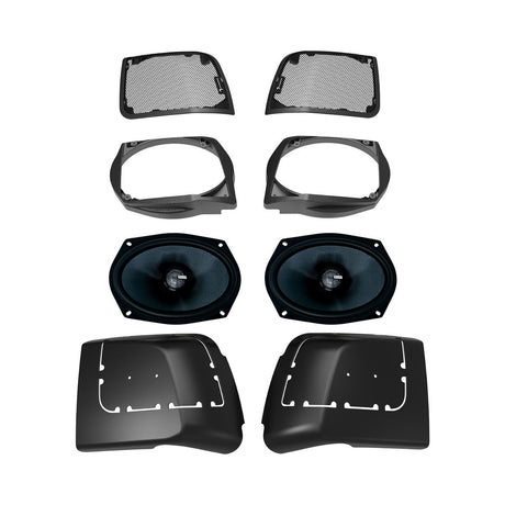 2014 - 2023 Harley Davidson® Cut In Lid Kit with MS69CX (4Ω) Speaker - MSMS694LK - MSMS694LK - Diamond Audio