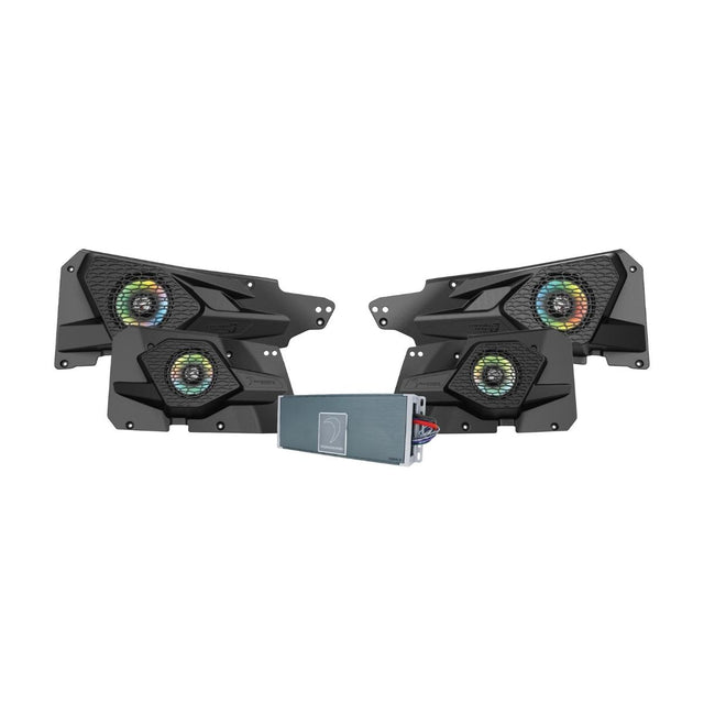 MSRZRKM14 - 2014+ RZR© 2DR / 4DR 6.5" 2 - Way Power Sports All Weather Coaxial Speaker 4 - Channel Amplifier - Diamond Audio