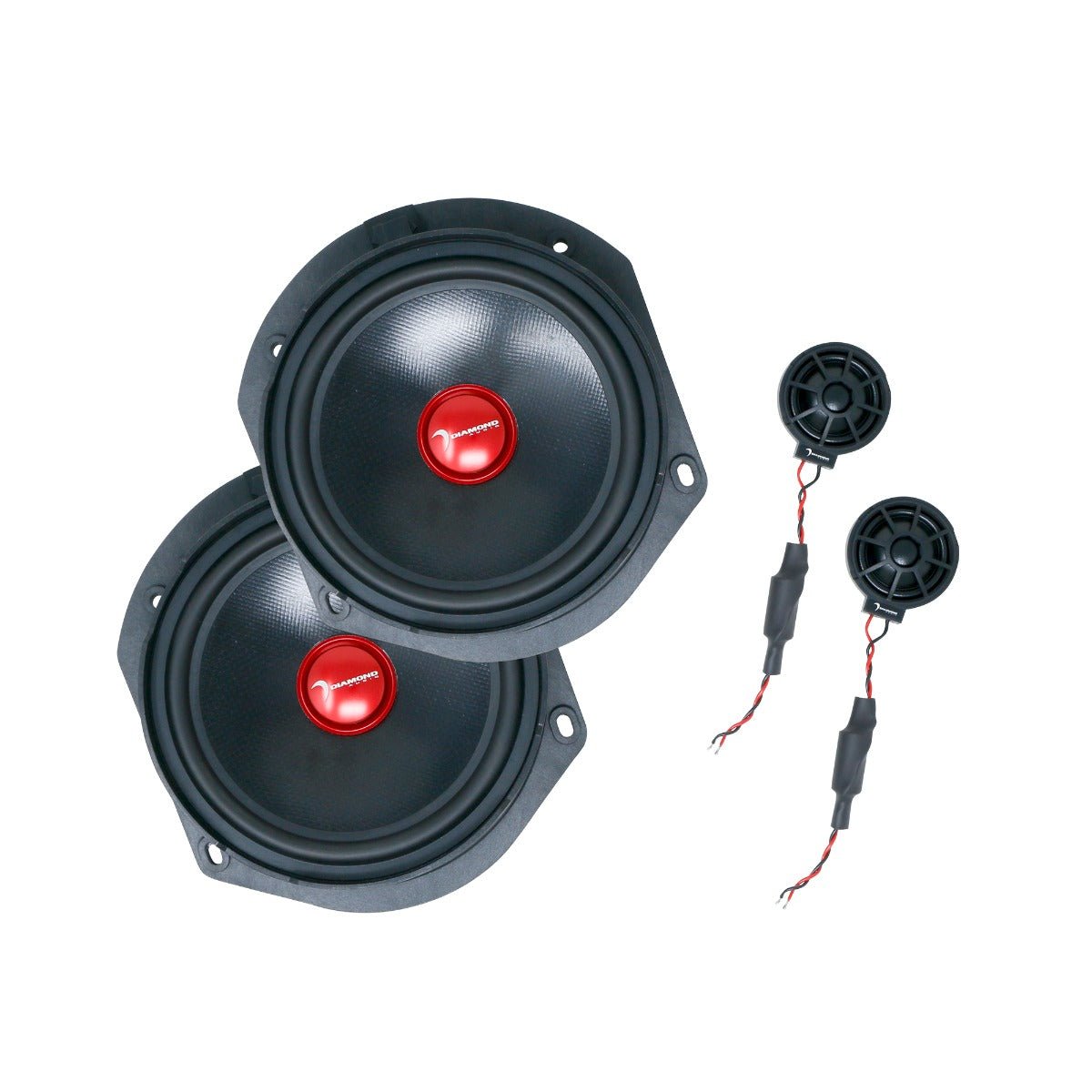 Tesla Model S - 6.5" 2 - Way Component Speaker Set (Plug & Play) S - 65C - S-65C - Diamond Audio