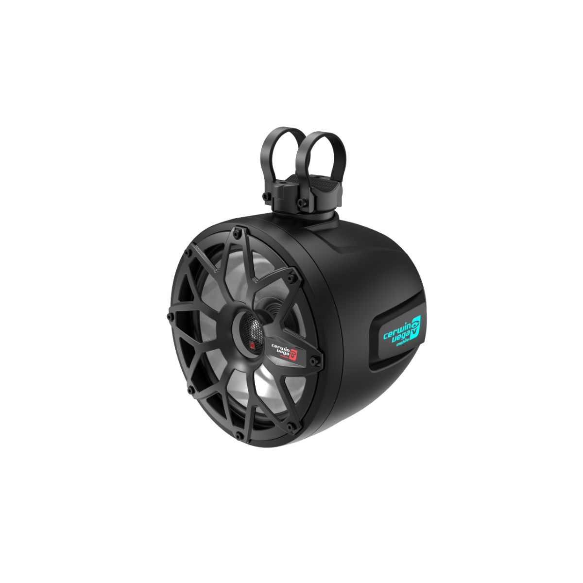 2-Way Speaker System - Pair, Black & White