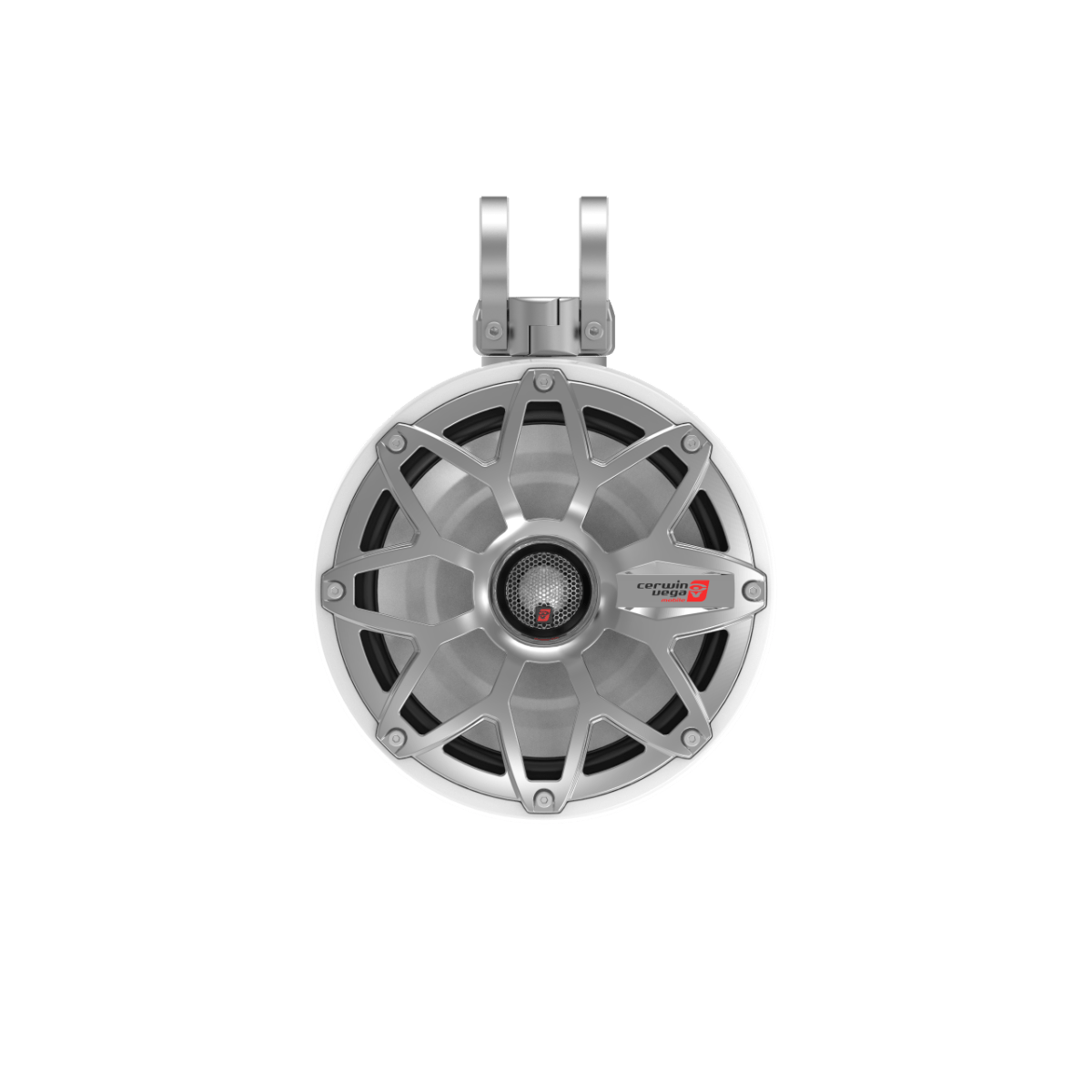 2-Way Speaker System - Pair, Black & White