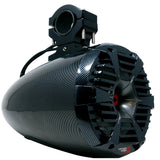 RPM STROKER Single 6.5" or 8" + 1" PRO Marine Tower Kit - Carbon Fiber/Black - 400W MAX / 200W RMS