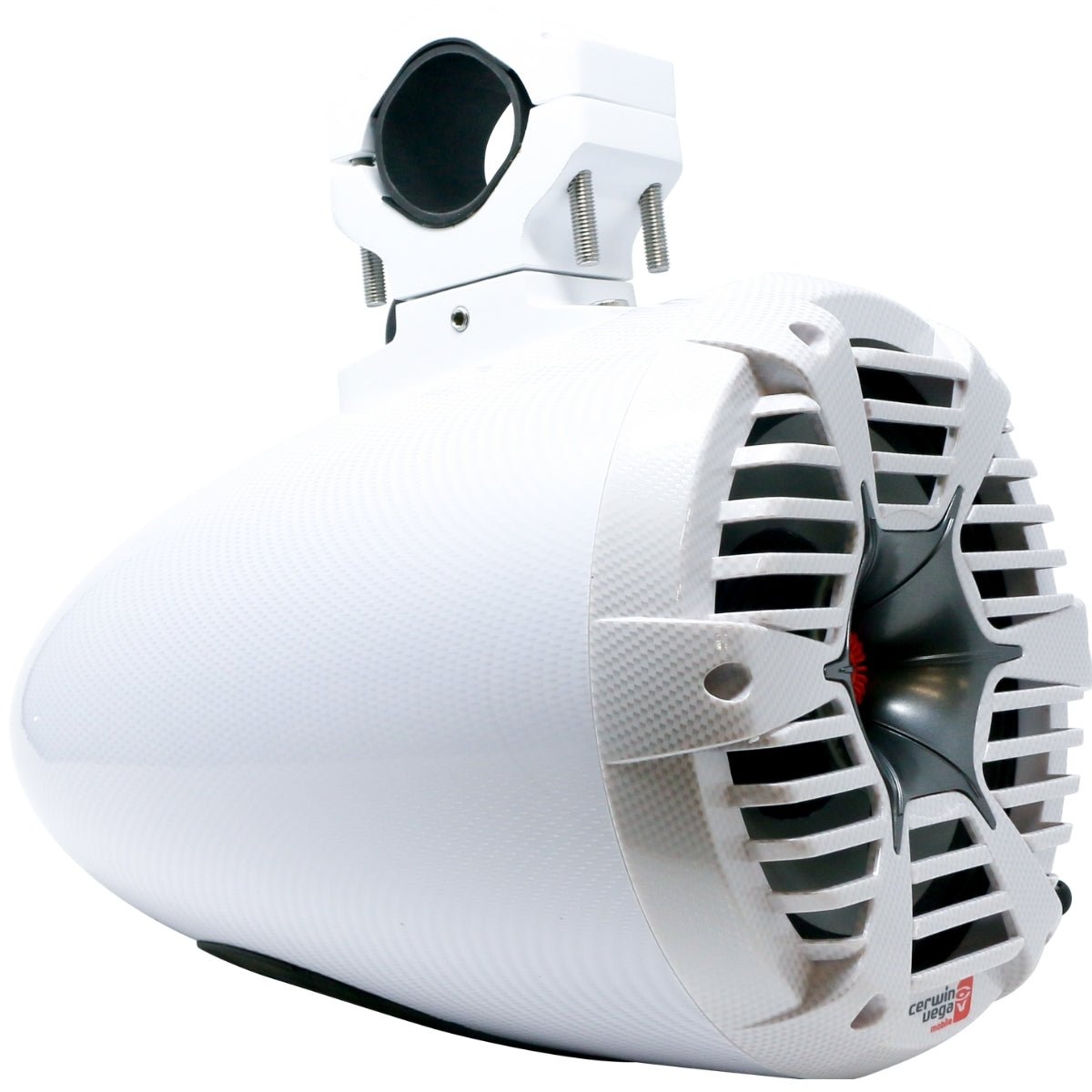 RPM STROKER Single 6.5" or 8" + 1" PRO Marine Tower Kit - Carbon Fiber/Black - 400W MAX / 200W RMS