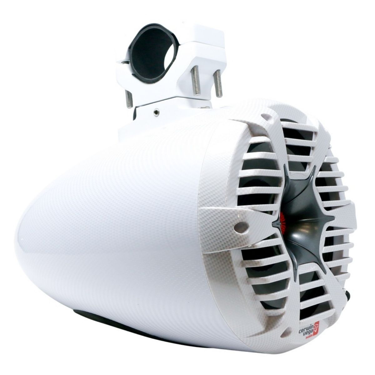 RPM STROKER Single 6.5" or 8" + 1" PRO Marine Tower Kit - Carbon Fiber/Black - 400W MAX / 200W RMS