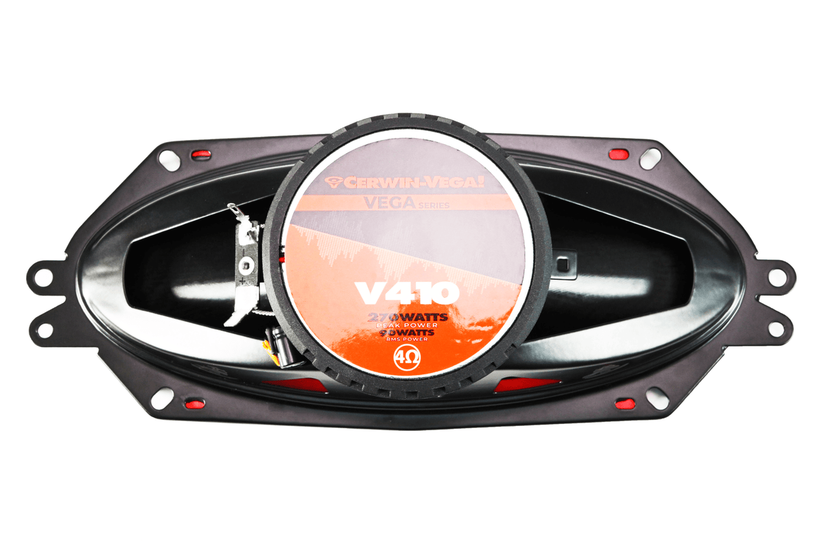 Vega 4"x10" 2-Way Coaxial Full Range Speakers (4Ω) - V410