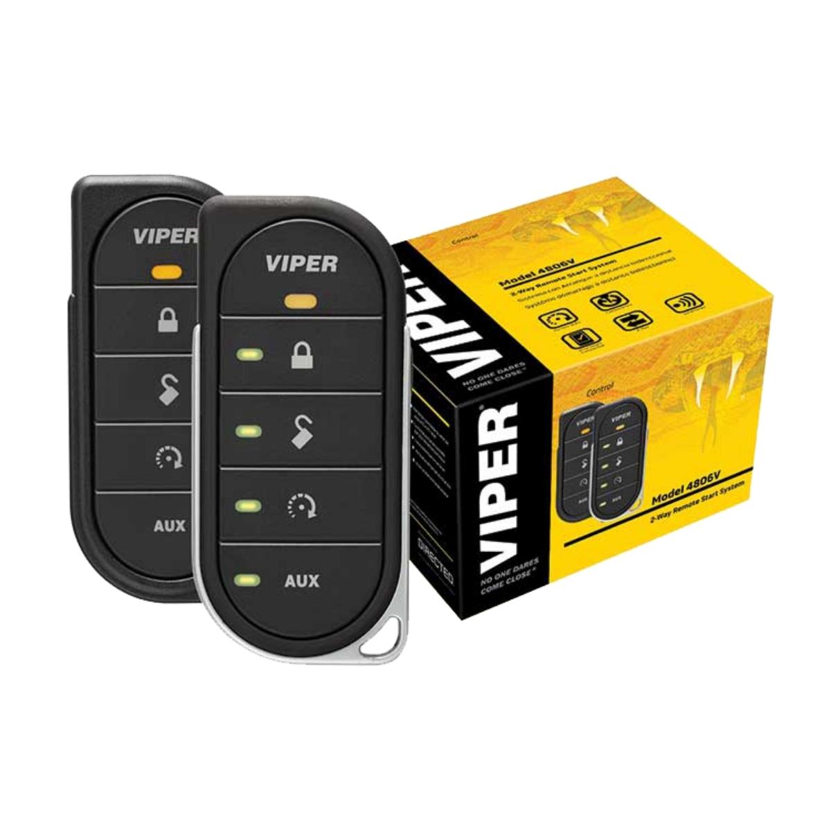 4806V-VIPER 4806V 2WAY LED REMOTE START 1MILE RANGE