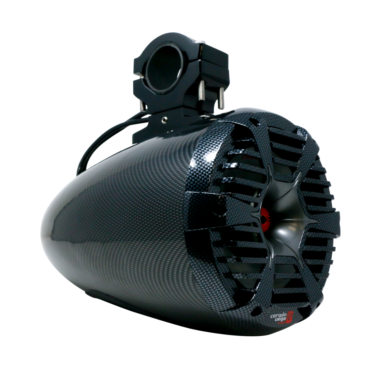 Cerwin Vega RPM Stroker Pro 6.5" Stroker Pro RPM Single 400W Marine Tower Kit Carbon Fiber Black