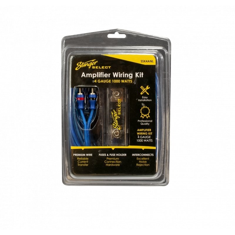 STINGER SSK4ANL 4GA WIRING KIT ANL FUSE HOLDER'