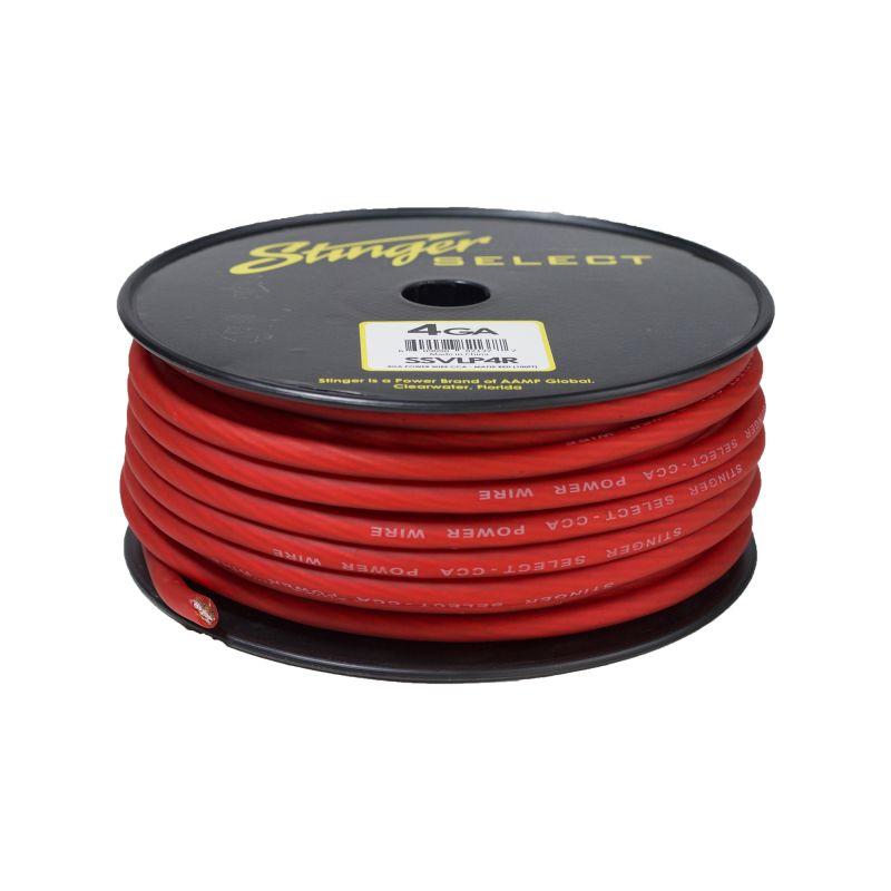 STINGER SSVLP4R VL RED 4 GA MATTE POWER WIRE - 100 FT'