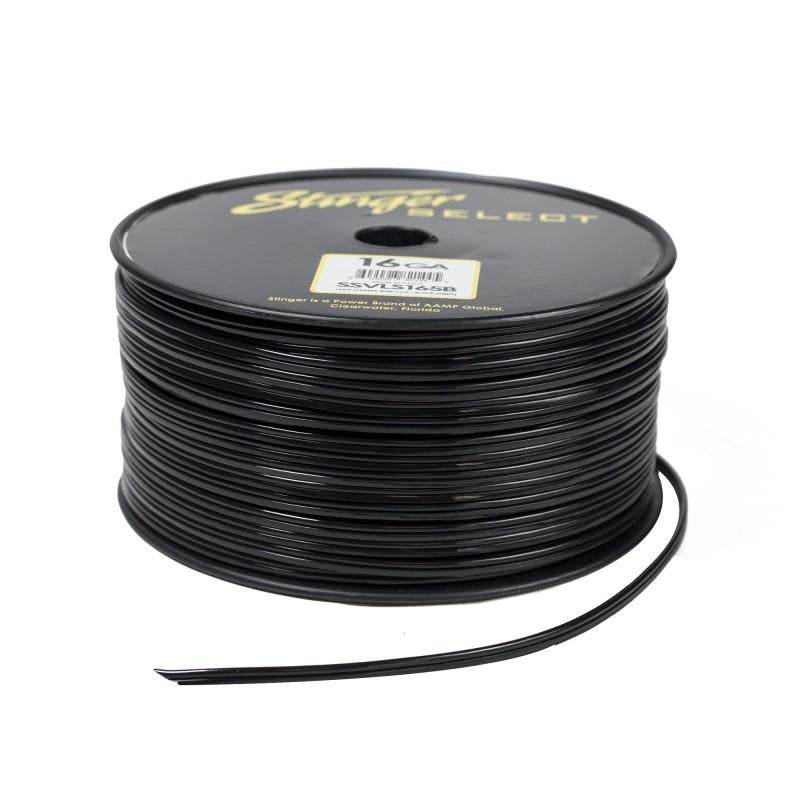 STINGER SSVLS165B VL BLACK 16 GA SPEAKER WIRE - 500 FT'